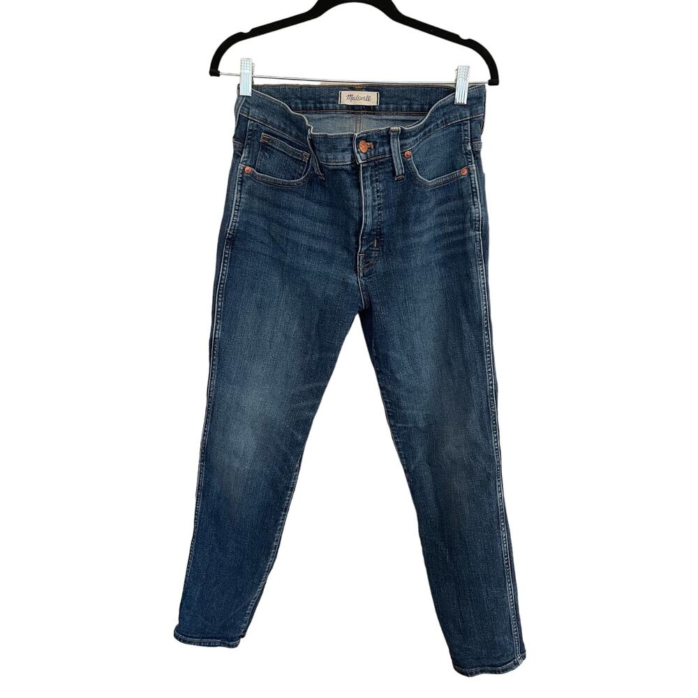 Madewell Slim Straight Hammond Blue High Rise Jeans Denim Women’s Size 30 - Picture 4 of 13